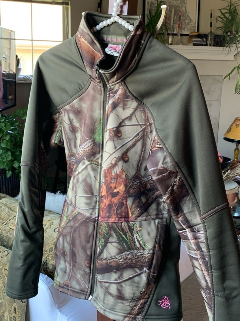 Legendary Whitetails Camo Zip Jacket in Olive Green and Brown